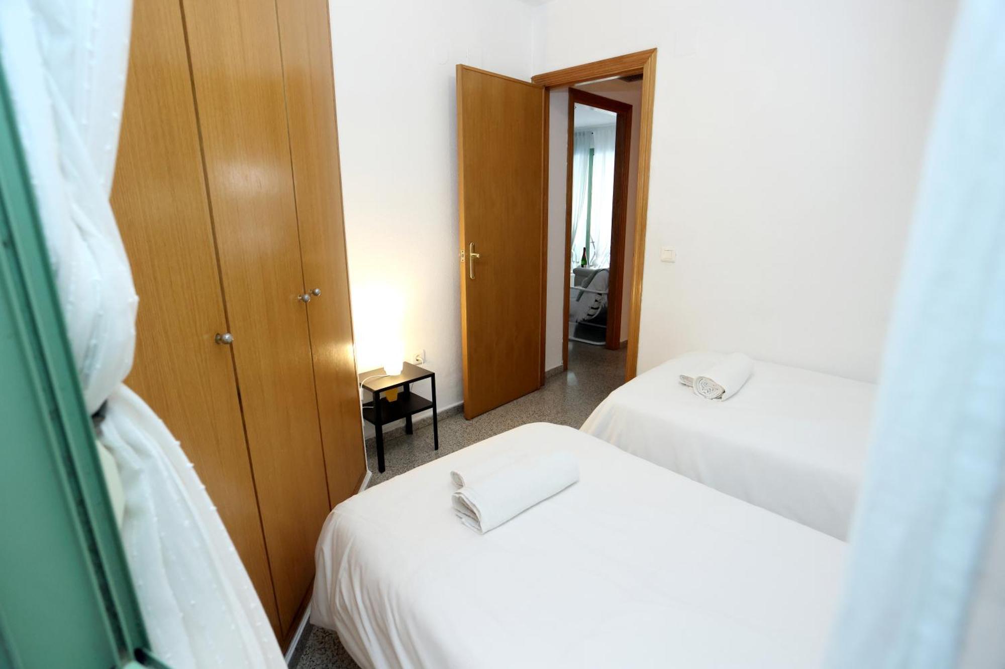 Apartamento Dos Habitaciones Primera Linea De Playa Valencia Exterior foto