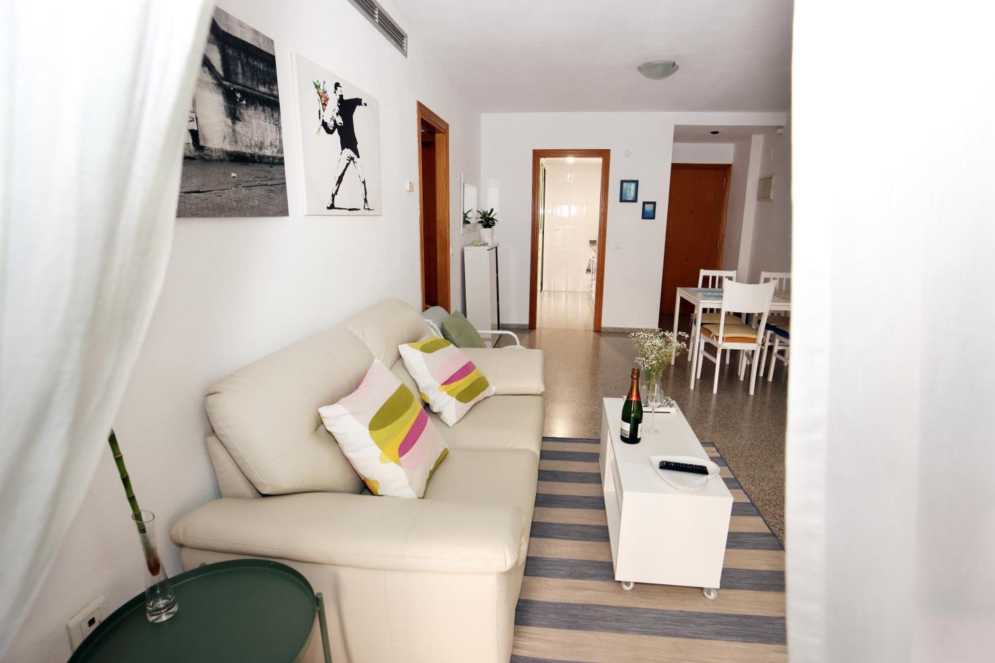 Apartamento Dos Habitaciones Primera Linea De Playa Valencia Exterior foto