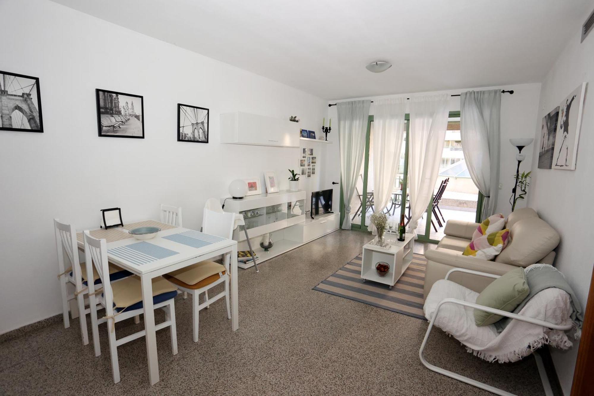 Apartamento Dos Habitaciones Primera Linea De Playa Valencia Exterior foto